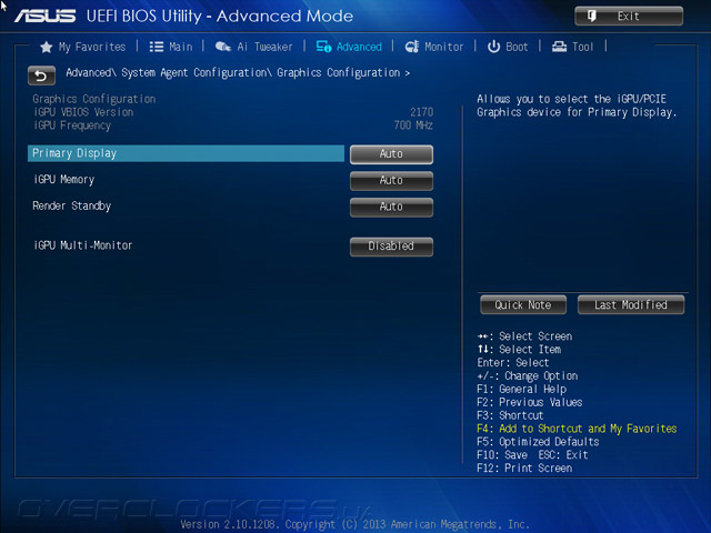 UEFI Setup ASUS Z87M-Plus