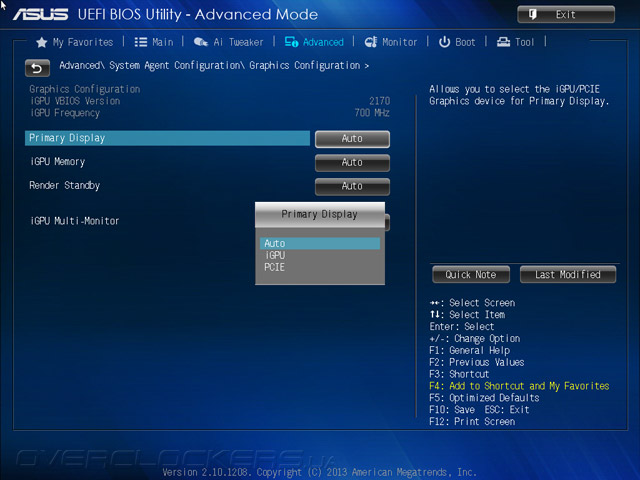 UEFI Setup ASUS Z87M-Plus