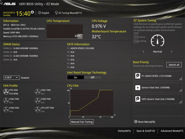 UEFI Setup ASUS Z97-A