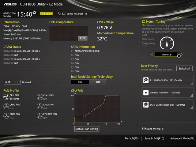 UEFI Setup ASUS Z97-A