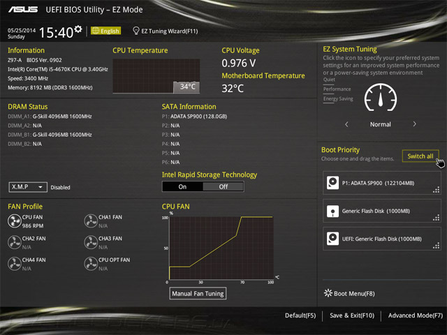 UEFI Setup ASUS Z97-A