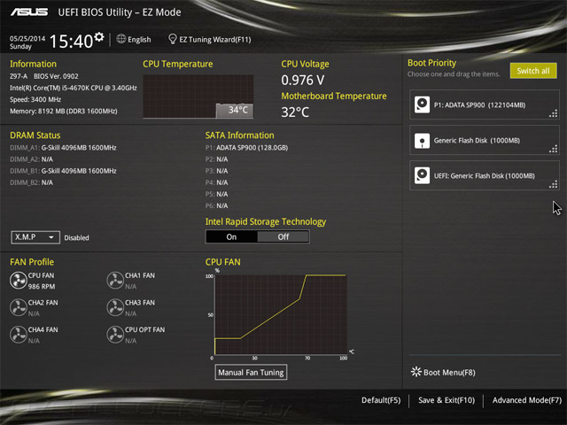 UEFI Setup ASUS Z97-A