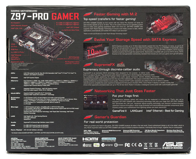 Asus z97 pro gamer обзор