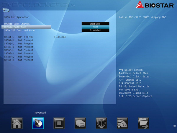 UEFI Setup Biostar Hi-Fi A85W