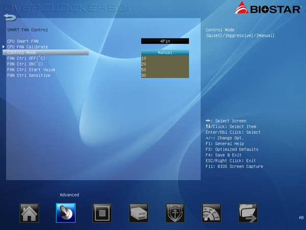 UEFI Setup Biostar Hi-Fi A85W