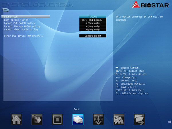 UEFI Setup Biostar Hi-Fi A85W