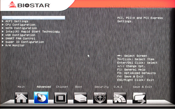 UEFI Setup Biostar Hi-Fi Z77X