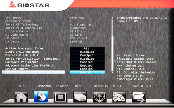 UEFI Setup Biostar Hi-Fi Z77X