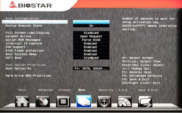 UEFI Setup Biostar Hi-Fi Z77X