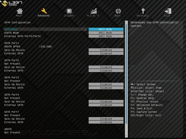 UEFI Setup ECS Z87H3-A2X Golden