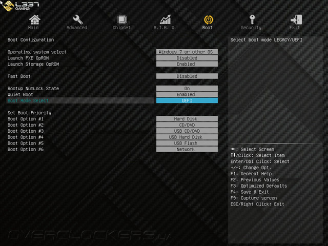 UEFI Setup ECS Z87H3-A2X Golden