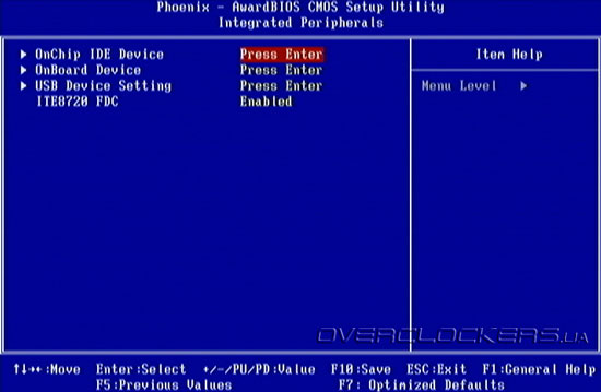 BIOS Setup Foxconn Blood Rage GTI