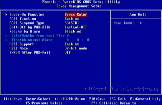 BIOS Setup Foxconn Blood Rage GTI