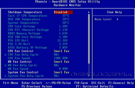 BIOS Setup Foxconn Blood Rage GTI