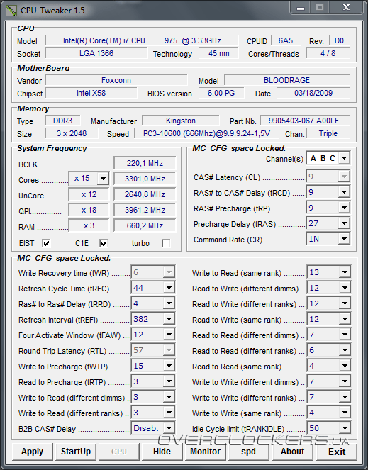 Разгон Foxconn Blood Rage GTI