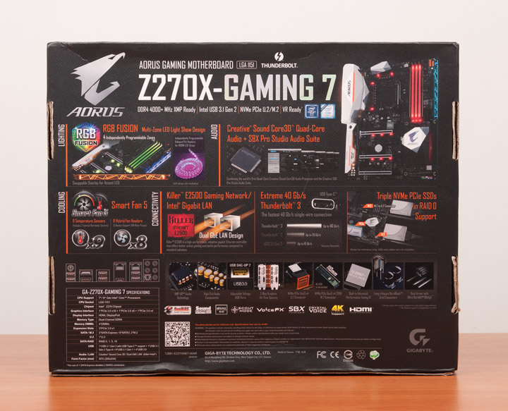 Gigabyte Aorus GA-Z270X-Gaming 7