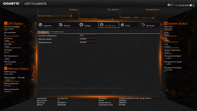 Gigabyte G1.Sniper H6