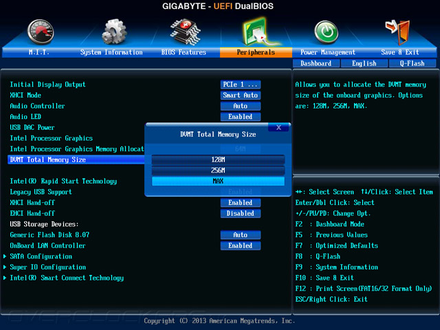 UEFI Setup Gigabyte G1.Sniper Z87