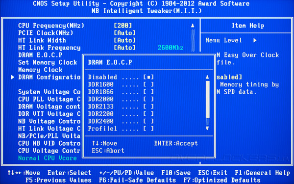 BIOS Setup Gigabyte GA-990FXA-UD5