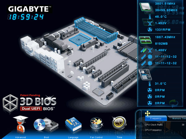 UEFI Setup Gigabyte GA-F2A85X-D3H