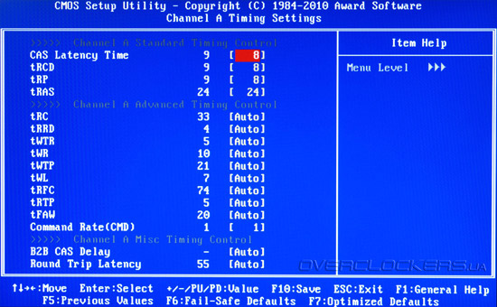 BIOS Setup Gigabyte GA-X58A-UD9