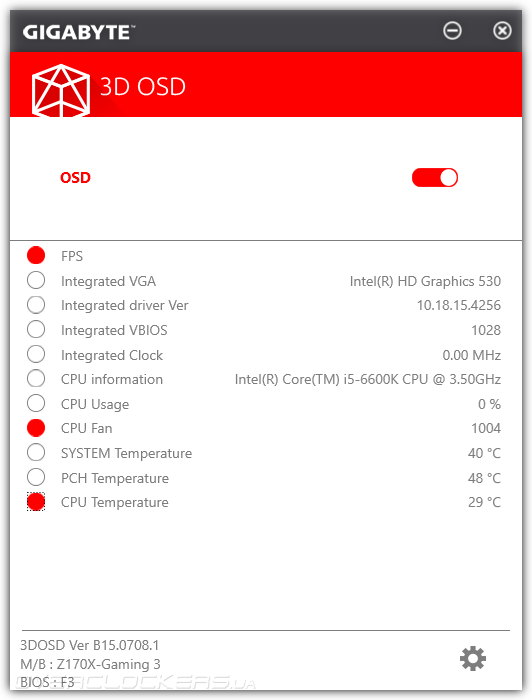 Gigabyte GA-Z170X-Gaming 3