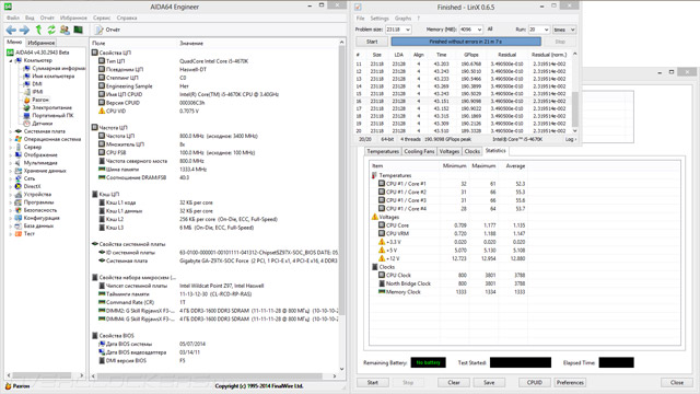 Разгон Gigabyte GA-Z97X-SOC Force