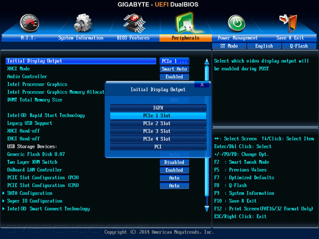 UEFI Setup Gigabyte GA-Z97X-SOC Force