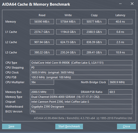 Gigabyte Z390 Designare