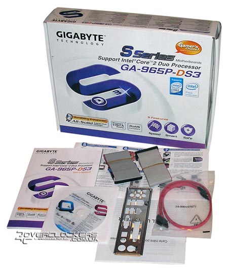 Комлект поставки Gigabyte GA-965P-DS3