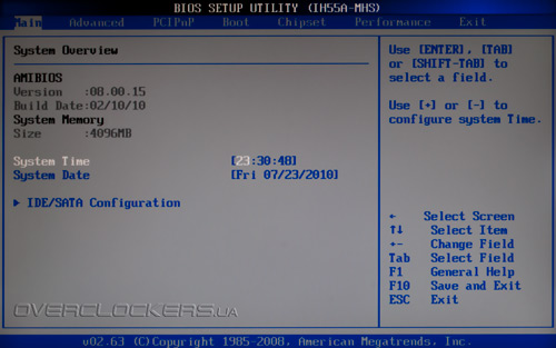 BIOS Biostar H55 HD