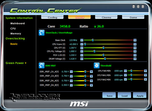 Разгон процессора через msi control center