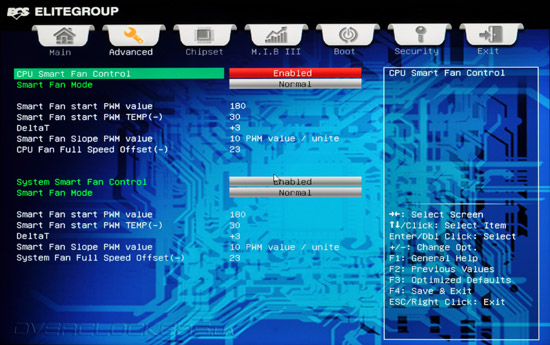 UEFI Setup ECS H67H2-I