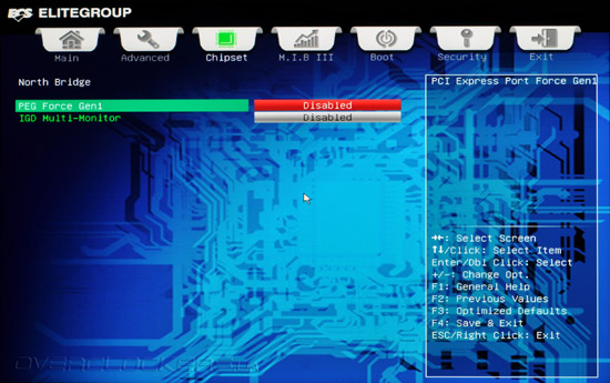 UEFI Setup ECS H67H2-I