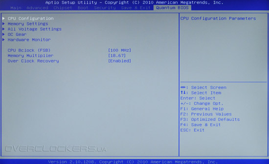 UEFI Setup Foxconn Rattler