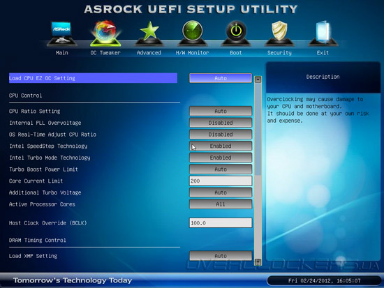 UEFI Setup ASRock X79 Extreme4-M