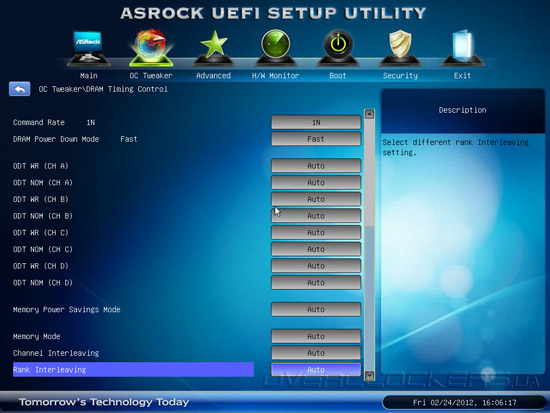 UEFI Setup ASRock X79 Extreme4-M