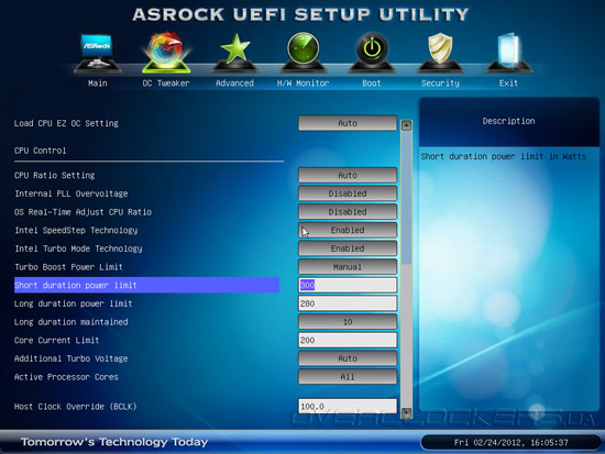 UEFI Setup ASRock X79 Extreme4-M