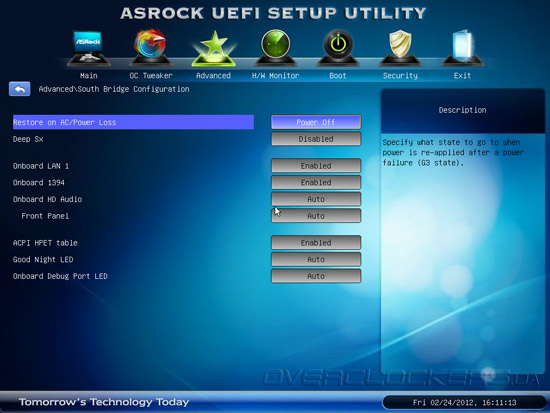 UEFI Setup ASRock X79 Extreme4-M