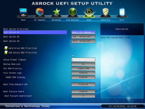 UEFI Setup ASRock X79 Extreme4-M