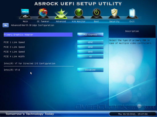 UEFI Setup ASRock X79 Extreme4