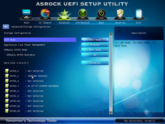 UEFI Setup ASRock X79 Extreme4