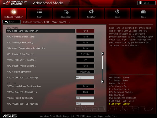 UEFI Setup ASUS Rampage IV Extreme