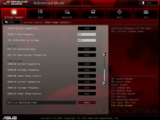 UEFI Setup ASUS Rampage IV Extreme