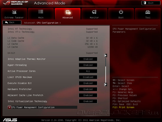 UEFI Setup ASUS Rampage IV Extreme