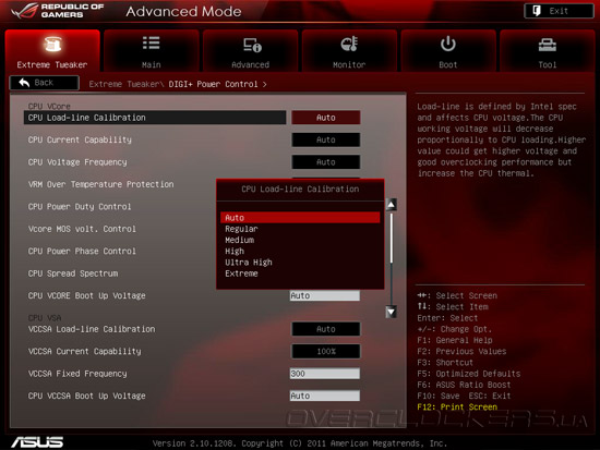 UEFI Setup ASUS Rampage Formula IV/Battlefield 3