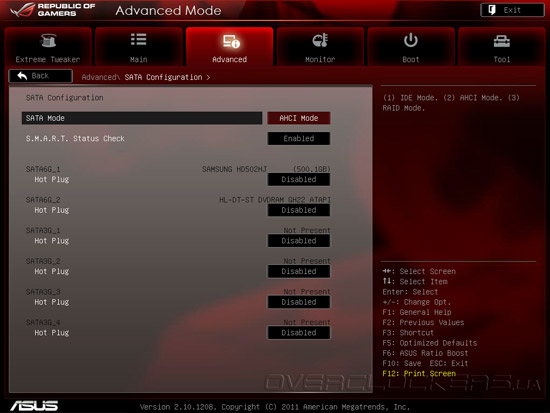 UEFI Setup ASUS Rampage Formula IV/Battlefield 3