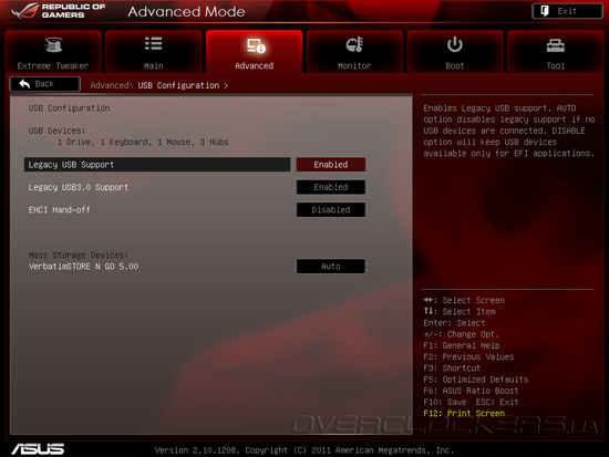 UEFI Setup ASUS Rampage Formula IV/Battlefield 3