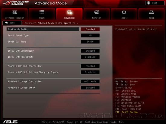 UEFI Setup ASUS Rampage Formula IV/Battlefield 3