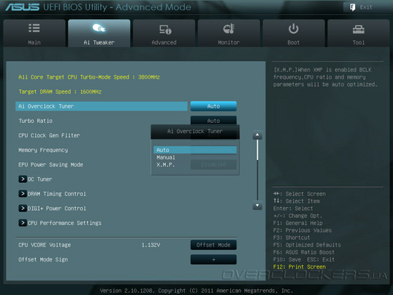 UEFI Setup ASUS Sabertooth X79